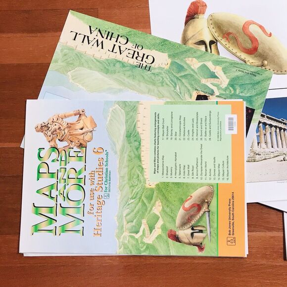 1998 2nd Edition HERITAGE STUDIES 6 Bob Jones University Maps & Timeline Visuals - Picture 7 of 10